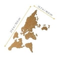 thumbnail image 2 of SHINYPASING 1Set Decorative Brown Cork Board World Map Pin Board for Home Office Accessories, 2 of 7