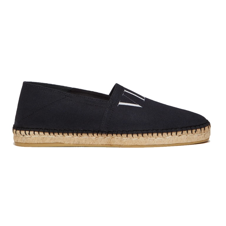 Valentino Garavani Black Canvas VLTN Logo Espadrilles Men\'s EU Size 44 Men main image 2