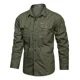 thumbnail image 1 of Camisa Cargo Militar Con Botones De Manga Larga For Hombre, 1 of 2