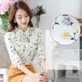 thumbnail image 3 of Women Tops for Work OL Blouses Chiffon T-Shirt Fall Long Sleeve Tee Girl Shirt, 3 of 3