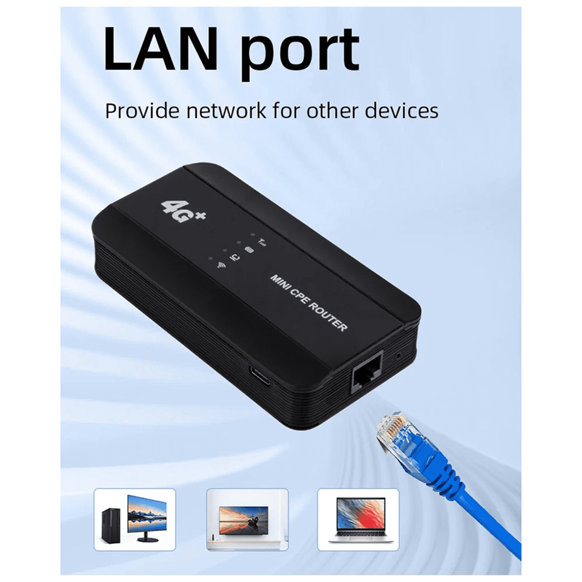 New 4G MIFIs Wifi 6 Router Portable with Lan Wireless Port Mini CPE Outdoor Hotspot Pocket Mifi