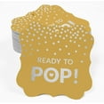thumbnail image 2 of Inkdotpot Ready To Pop Baby Shower Bottle Tag Real Silver Foil Favor Bracket Shape Hang Tags Pack Of 100, 2 of 7