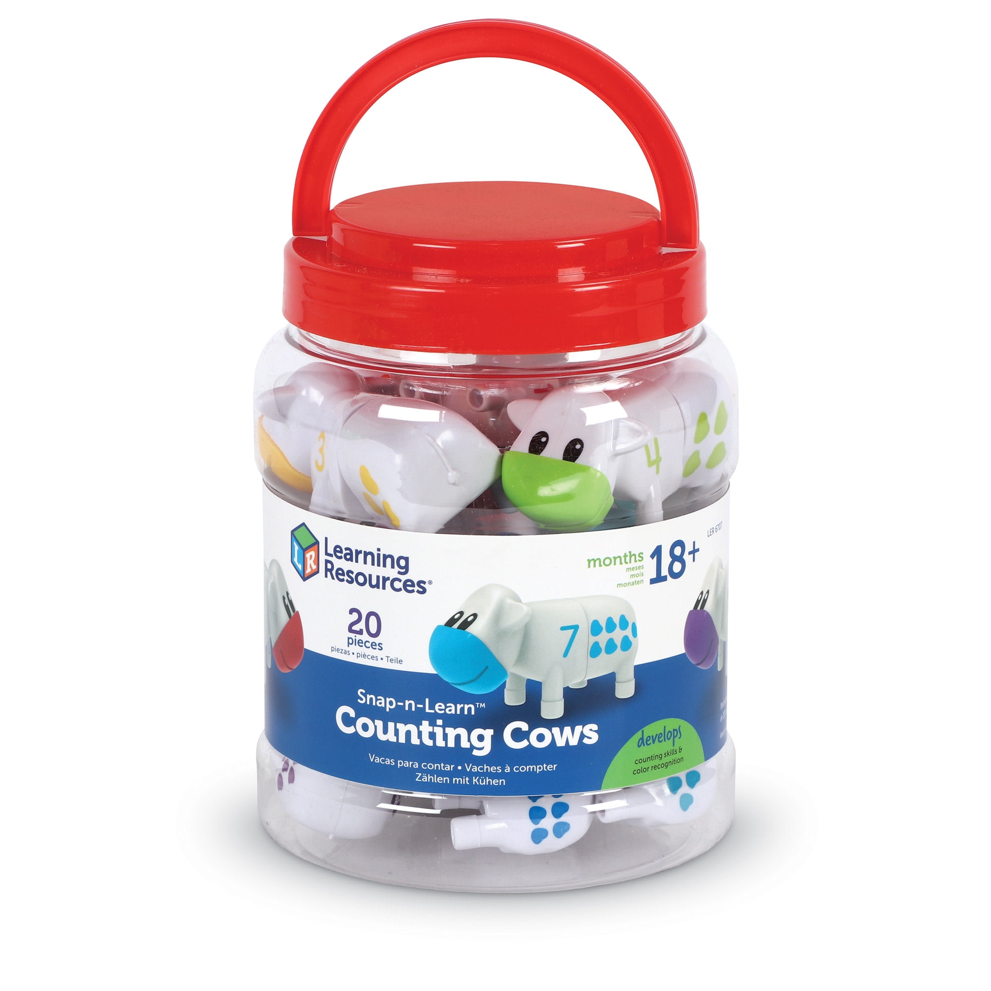 Learning Resources Snap-n-Learn Counting Cows, Number Recognition, Ages 18 Months +