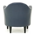 thumbnail image 5 of Fox Hill Trading Max Barrell Chair, Blue Faux Leather, 5 of 5