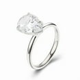 thumbnail image 5 of solitaire jewels 3CT Pear Moissanite Solitaire Engagement Ring For Women, 14K White Gold, 5 of 8