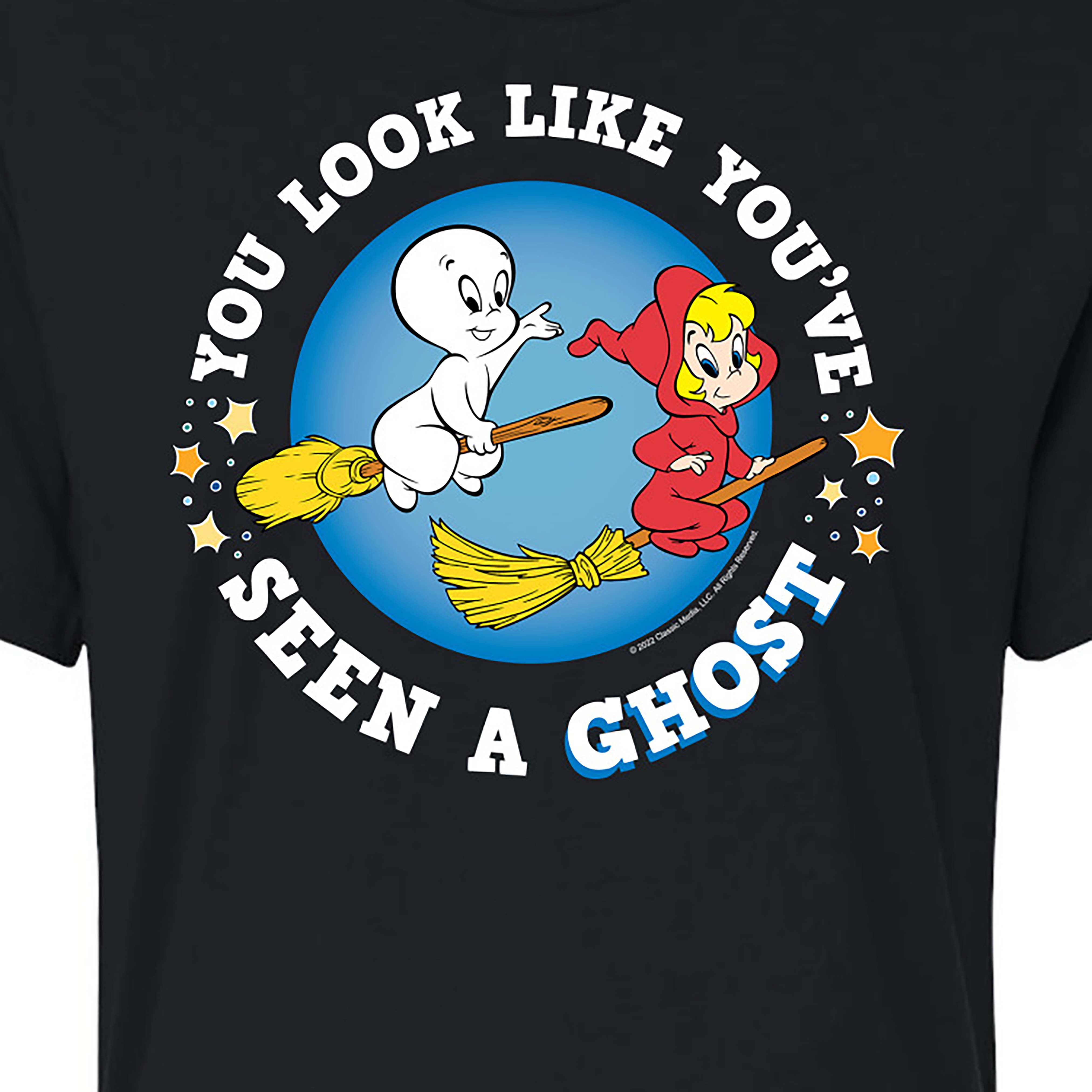 Casper the Friendly Ghost - You Look Like Youve Seen A Ghost - Juniors Cropped Blend T-Shirt - Walmart.com