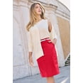 thumbnail image 2 of Jessica London Women's Plus Size Stretch Cotton Chino Skirt, 2 of 3