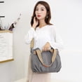 thumbnail image 6 of LinYooLi Large Capacity Canvas Tote Bag for Women with Zipper Mode Hobo Shoulder Bag Handbag Purse with Pockets and Compartments, 6 of 7