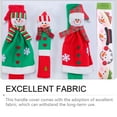 thumbnail image 2 of Inteprter 4 piezas de cubiertas de manijas de nevera de Navidad, accesorios, adorno de Festival interesante, cubiertas de puerta de horno Kits de decoración para fiestas, 2 of 6