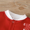 thumbnail image 6 of Romper Fall Winter Kid Hooded 12-18M Xmas Infant Newborn Baby Boys Girls Long Sleeve Cute Cartoon Print Patchwork Romper Jumpsuit Christmas Outfits Clothes ,Red-3, 6 of 7