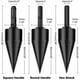 thumbnail image 2 of Brocas para dividir madera, brocas cónicas, brocas para dividir troncos de 42 mm, herramienta abrasiva para carpintería con cono de tornillo para dividir troncos duradero con 3 vástagos, cuadrado/redondo/hexagonal, 2 of 5