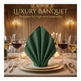 thumbnail image 3 of REGALWOVEN 12 Pack Cloth Napkins, Cotton Washable and Reusable Table Dinner Napkins for Restaurant, Weddings, Events Dark Green 16x16inch, 3 of 6