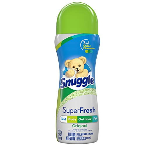 Snuggle Scent Shakes in-Wash Scent Booster Laundry Beads for Super-Fresh Original 3-in-1 Odor Elimination, Green, 19 Oz