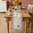 thumbnail image 2 of Spring Wildflowers Table Runner 48 Inches, Watercolor Tulip Floral Leaf Plant Beige Bed Runner Dresser Scarves Tabletop for Indoor Outdoor Parties/Ceremony/Banquet, 13" x 48", 2 of 8