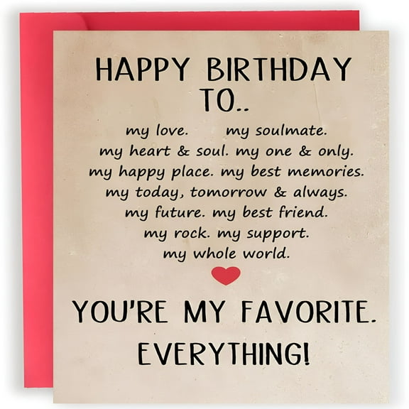 CCOCC Funny Birthday Card for Husband Wife,Happy Birthday Gifts for Him Her,Boyfriend Bday Card,Mens Valentine Day Gifts