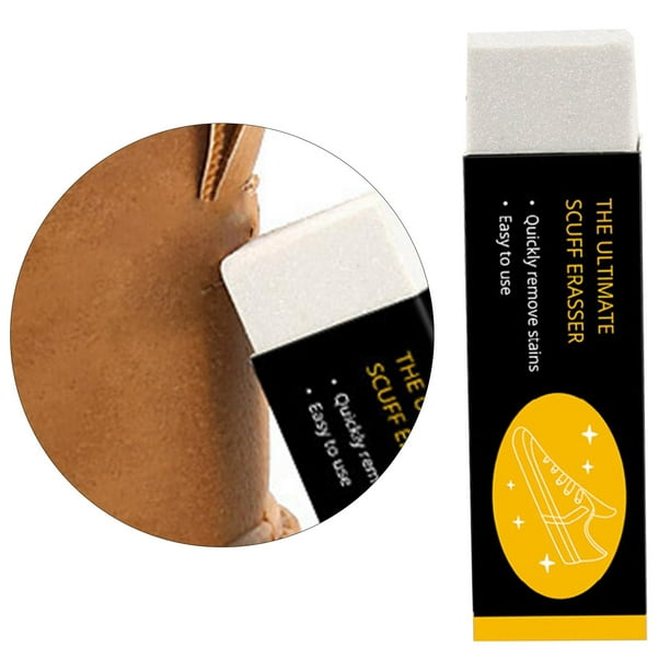 Bloque de goma para zapatos de cuero Yinane cepillo para limpiar zapatos ligeros cuidado limpio para viajes zapatillas de cuero Blanco