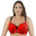 thumbnail image 2 of PARFAIT Women's Charlotte Underwire Padded Bra - Racing Red W Black - 34DD, 2 of 4
