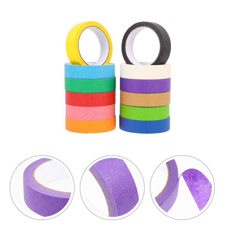 Incraftables Colored Masking Tape (8 Colors). Assorted Colorful