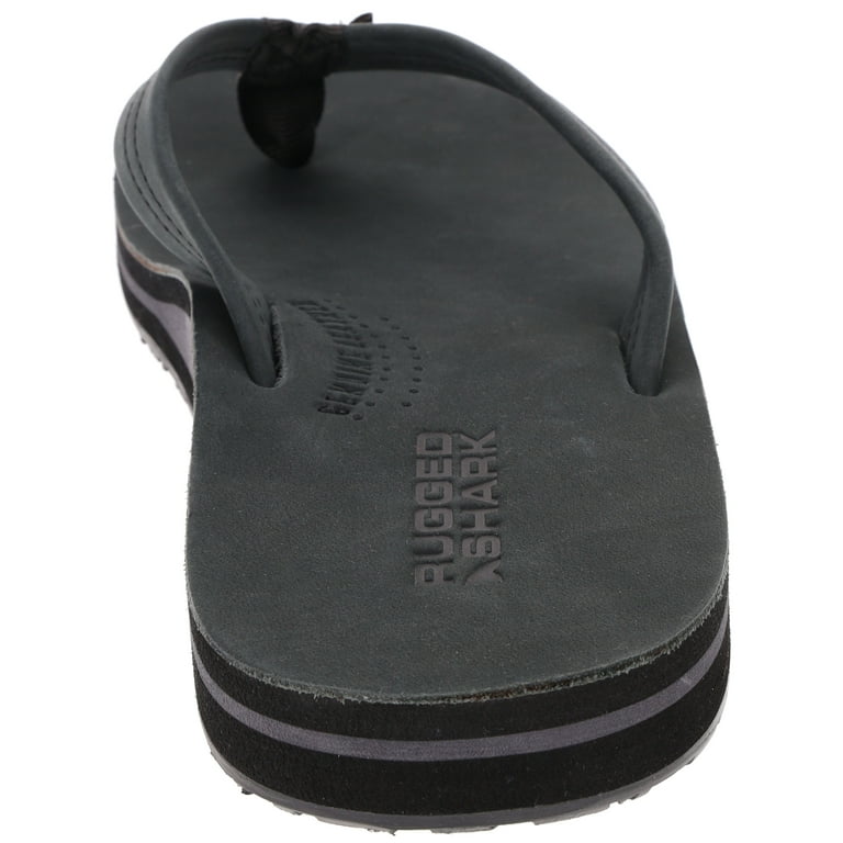 Rugged Shark Men s Leather Sandal Walmart