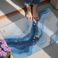 thumbnail image 4 of Blue White Gold Marble Pattern Door Rugs,Washable Non Slip Door Mats Indoor,Decorative Door Mats,Entry Mat Indoor for Entrance,Bedroom,Kitchen,Bathroom,20"x32", 4 of 6