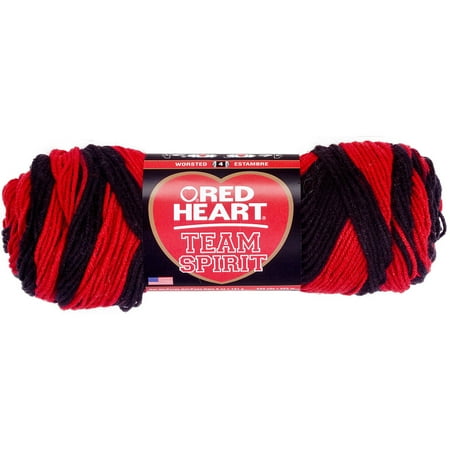 Red Heart Team Spirit Yarn-Red & Black | Walmart Canada