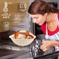 thumbnail image 4 of Qenwkxz Silicone Bread Proofing Basket Set of 2 Round Sourdough Bread Baking Baskets Foldable Dough Rising Ratten Bowl 10 Inch Sourdough Baking Basket for Professional and Home Bakers, 4 of 7