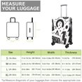 thumbnail image 4 of Stretch Luggage Cover S(18-20in)– Elastic Travel Suitcase Protector with Handle Openings & Bottom Closure, Washable Polyester Spandex Suitcases Cover, Doodle Print, 4 of 5