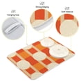 thumbnail image 3 of Yayeee Dish Drying Mat for Kitchen Counter 16"x18" Microfiber Absorbent Pad, Beige Geometric Circles, 3 of 7