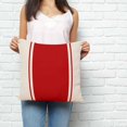 thumbnail image 2 of Red Vintage Pillow Covers 16x16 Inch Decorative Throw Pillow Cover, Geometric Stripes Simple Lines Sofa Pillowcases Accent Cushion Case Home Decor Bedroom Living Room, 2 of 6