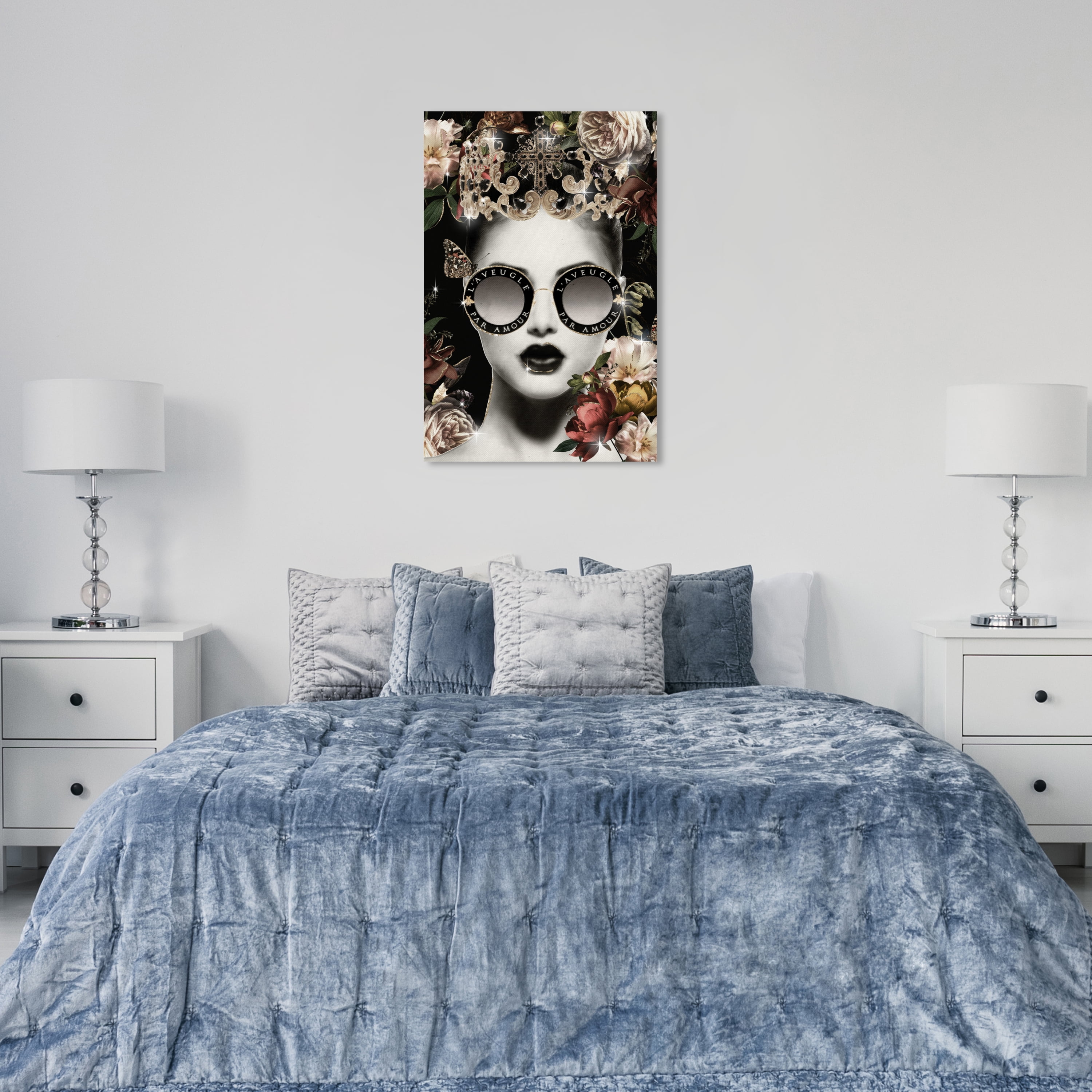 Wynwood Studio Canvas Royal Duchess and Her Crown Fashion and Glam Portraits Wall Art Canvas Print Gold 24x36