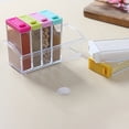 thumbnail image 4 of Juego De Tarros Transparentes Para Especias, Botella Para Condimentos De Sal Y Pimienta, Tapa Colorida, Contenedor De Almacenamiento De Vinagrera Para Condimentos De Cocina Yuarrent HA020600-00, 4 of 5