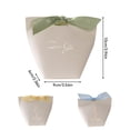 thumbnail image 4 of Bolsa de papel Kraft Wosthever en blanco para dulces portátiles ligeras con cinta verde, 4 of 6