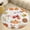 Flannel-1, variant on Autumn Leaves And Acorns Pattern Round Area Rugs for Bedroom Living Room, 3FT Soft Indoor Circle Carpets, Carpet Home Decor Floor Mat