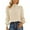 Beige, variant on AXXD Womens Sweatshirts Trendy Basic Summer 2024 Round-Neck Long Sleeve Solid Casual T- Shirt Blouse Tops