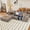 Camel, variant on LUCKHAO 107" L-Shaped Sectional Sofa, No Assembly Required, Corduroy Couch with Chaise, Black, 3-Seater, for Living Room & Bedroom