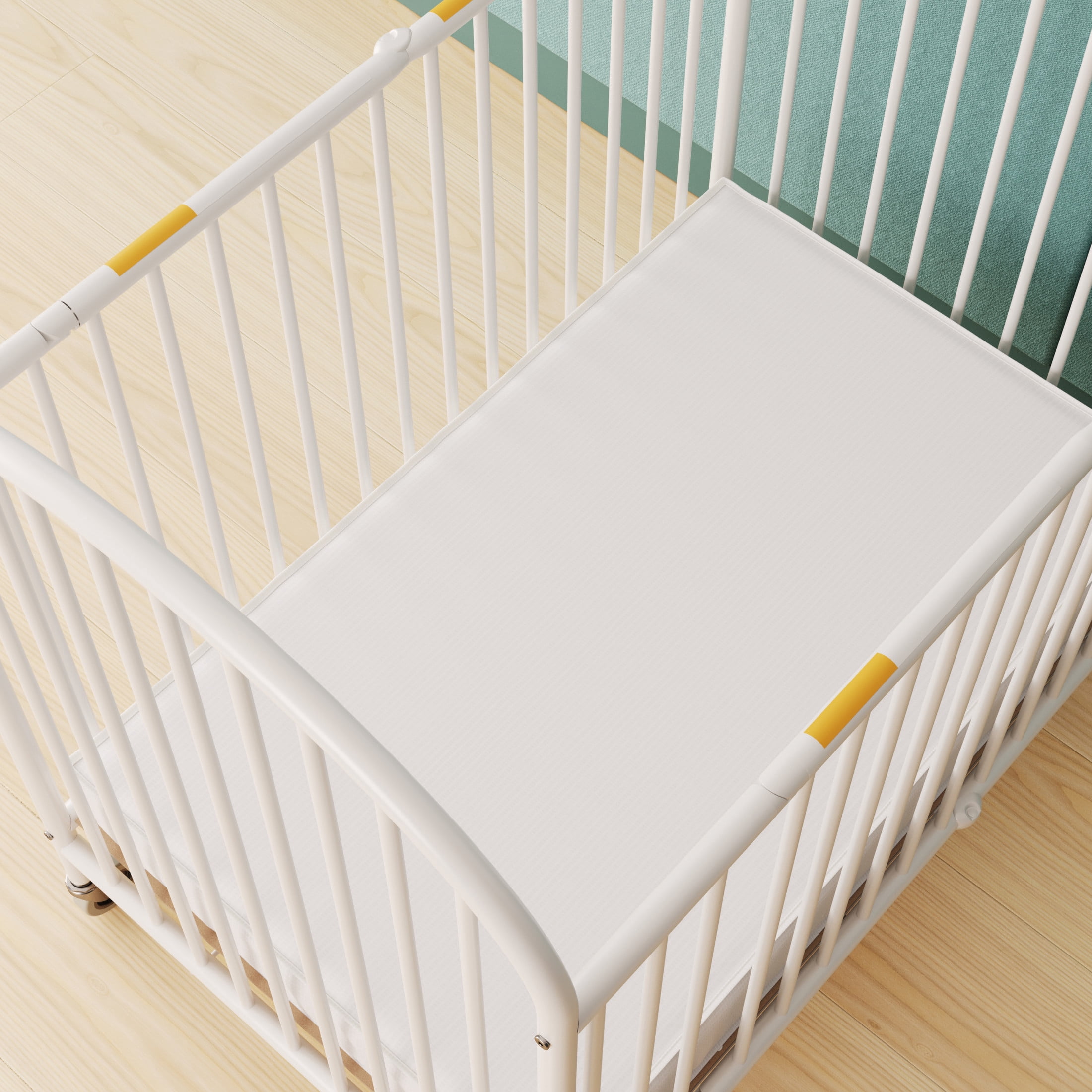 Foundations InfaPure 4" Compact Crib Mattress, Foam, Hypoallergenic, Easy to Clean, White