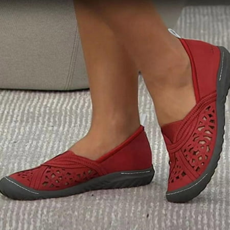 

Homedles Sandals for Women- Wedge Casual Gift for Women Summer Open toe Comfortable Women Sandals Red 42