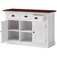 thumbnail image 3 of Beaumont Lane 2 Basket Buffet in Pure White and Dark Wood, 3 of 8