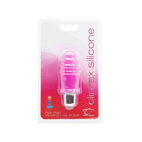 Climax Silicone Vibrating Bullet, Pink Pop