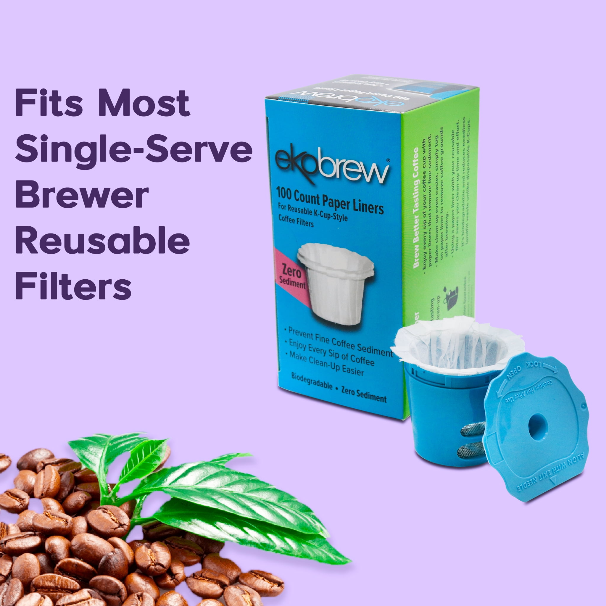 Ekobrew Paper Filters, 100 Ct