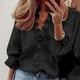 thumbnail image 1 of Camisa plisada de manga larga para mujer de primavera y verano Camisa de mujer, 1 of 6
