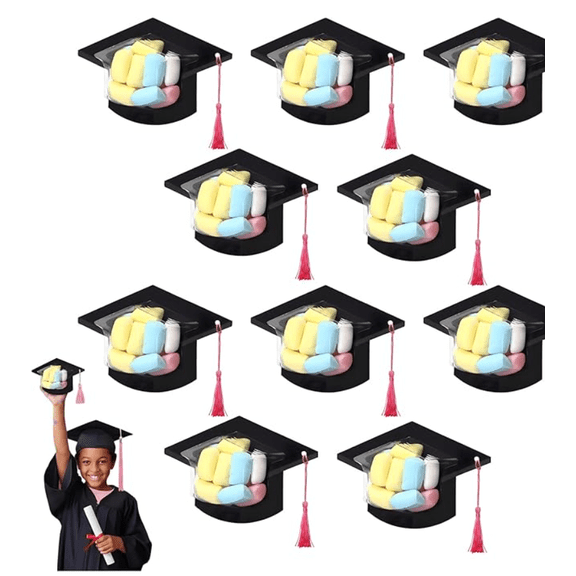 2026 Graduation Cap Candy Cards with Tassel – Greeting Card and Chocolate Dome Holder – Party Favors for Graduation Ceremonies, Classroom Events, Family Gatherings (1PC)