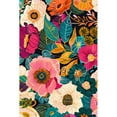 thumbnail image 2 of Idea4wall 2pcs Vibrant Floral Explosion Bold and Colorful Forest Flower Wall Murals, Removable Self-Adhesive Stick Wallpaper Large Wall Stickers for Home Decorative, 48"x72", 2 of 5