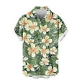 thumbnail image 5 of Cllios Hawaiian Shirts for Men Big and Tall Tropical Graphic Holiday Tops Loose Fit Cuban Collared Short Sleeve T-shirts Cotton Button Down Bowling Shirts S-4XL, 5 of 6