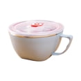 thumbnail image 4 of WEUVEB Bol en Acier Inoxydable avec Couvercle Bol à Riz Résistant pour Soupe Nouilles Isolation Thermique Vaisselle Bleu pour Jeunes, 4 of 6