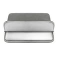 thumbnail image 4 of LLAYOO 15 Inch Laptop Sleeve PU Suede Leather Case Protective Cover Water Resistant Carrying Bag Compatible with New 15.4 MacBook Pro Touch Bar Specially for Model A1938 A1707 A1990 (Grey), 4 of 7