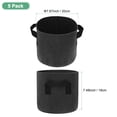 thumbnail image 3 of Uxcell 5 Pack Bolsas de Cultivo para Plantas 2 Galones Bolsas de Cultivo de Tela Gruesa de 300G con Asas Macetas de Jardín Negras, 3 of 7