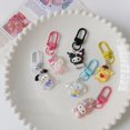 thumbnail image 4 of Sanrio-Llavero transparente de Hello Kitty, colgante de bolsa con bonito diseño de dibujos animados, perro, canela, Melody Kuromi, accesorios para llaves, 4 of 4
