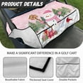 thumbnail image 5 of Yuyamidu Pink Snowman Golf Cart Seat Covers with Pockets, Christmas Golf Cart Seat Towel Blanket Accessories for Club Car and More 2-Person Seat Golf Cart, 5 of 7