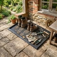 thumbnail image 2 of Ottomanson All Weather Rubber Boot Tray, Heavy Duty Non Slip Shoe Mat, 18" x 28", 2 of 7